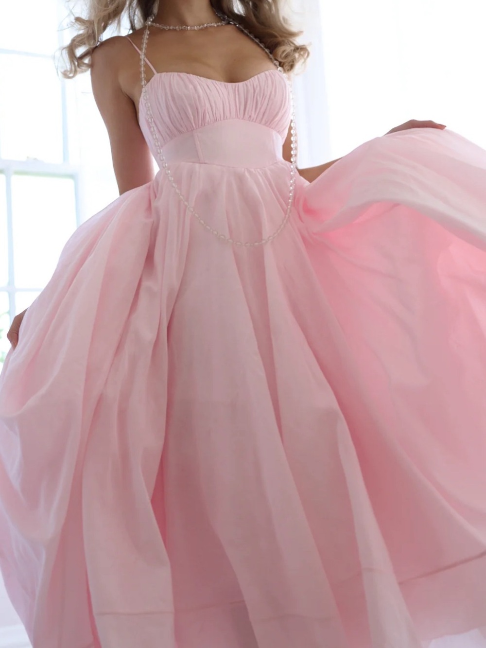 Selkie Blush Pink Gown - Picture 4 of 10